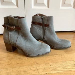 Grey ankle boots